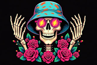 make an amazing grateful dead logo with express delivery