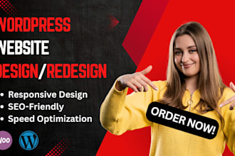 create a custom wordpress website with responsive design