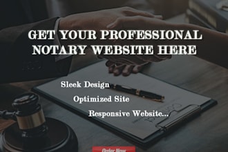 design professional notary website