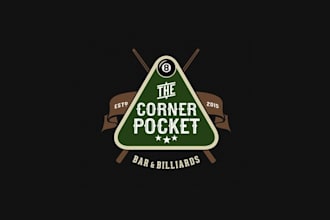 design fantastic glamorous pool hall bar logo