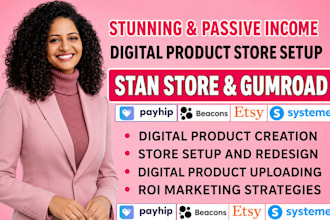 stan store, stan store marketing, stan store design, stan store setup, gumroad