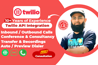 be your twilio api integration expert, SMS, voice calls, whatsapp