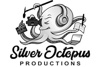 design production, dj, music, film and studio logo