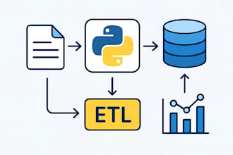 build a python script to collect, transform and store data