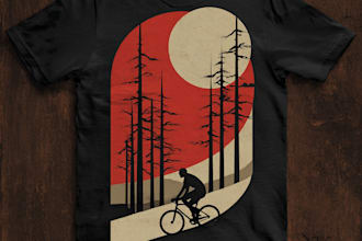 design retro vintage t shirt design and illustration