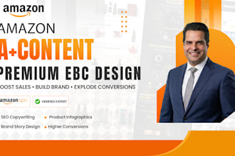 create amazon a plus, enhanced brand content infographics to boost sales