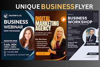 create a business pamphlet flyer poster design brochure leaflet company profile