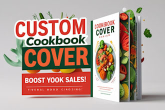 design attractive cookbook cover to boost your book sales