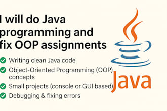 do java programming and fix oop assignments