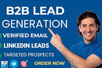 do targeted b2b lead generation linkedin leads and email list