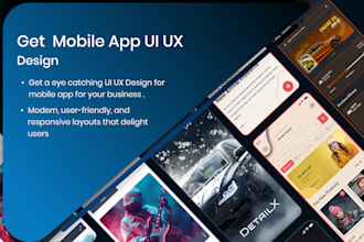design modern mobile app UI UX in figma