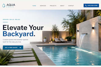 design swimming pool website pool website swimming pool construction website
