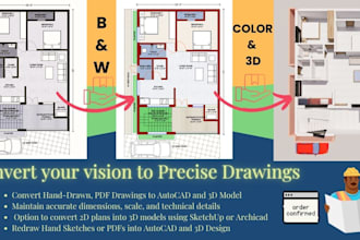 convert cad or any plan into archicad 25 pln file accurately