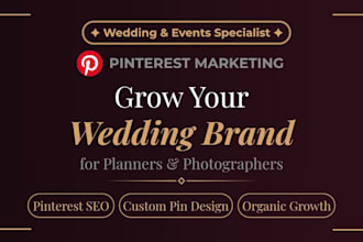 pinterest SEO marketing for wedding planners and photographers