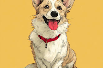 do your amazing cartoon pet portrait from your photo