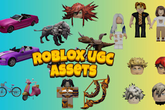 create roblox ugc assets, wearables, props, accessories and 3d models