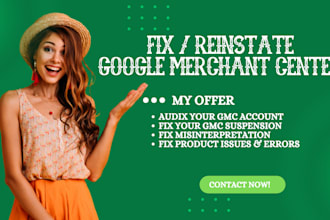 fix and reinstate your suspended google merchant center, gmc account