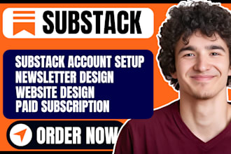 substack setup substack newsletter design podcast setup substack account setup
