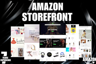 create sleek amazon storefront design amazon brand store