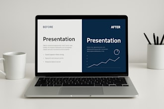 redesign and modernise your powerpoint or canva presentation with animation