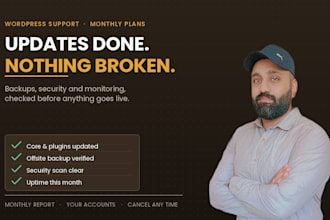 be your wordpress maintenance and website support expert