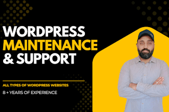manage, maintain and optimize your wordpress website