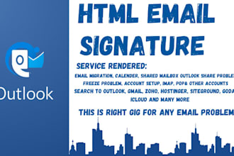 setup a clickable email signature, email footer for your apple gmail and outlook