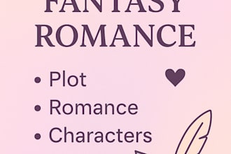 beta read and give reader feedback for fantasy romance