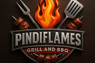 design a custom 3d logo with depth, metallic effects, and premium details