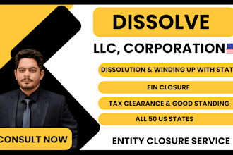 dissolve your US llc or corporation in any state