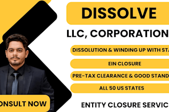 dissolve your US llc or corporation in any state