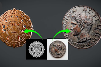 sculpt and design 3d coins, medallions, bas reliefs, pendants, and stl models