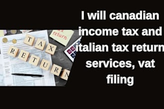 canadian income tax and italian tax return services, vat filing