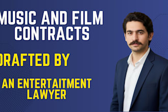 be your entertainment lawyer for music and film contracts