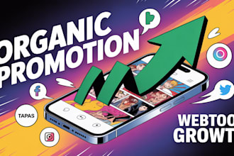 do organicwebtoon promotion and webcomic marketing for your manga tapas or comic