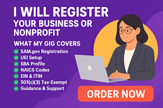 sam gov registration, nonprofit registration, sba, naics, ein, itin, 501c3, uei