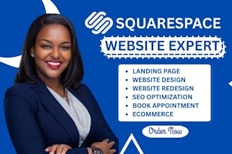 build squarespace website design or squarespace website redesign squarespace