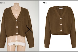 do ghost mannequin for clothing neck joint