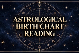 do a birth chart reading, natal chart astrology with houses and aspects