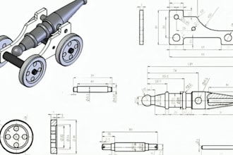 create 2d cad drawings and 3d cad models for product design manufacturing