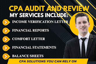 write verified CPA letter, income letter, expense ratio letter, mortgage letter
