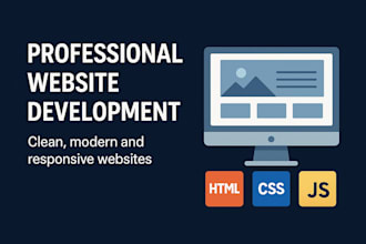 design and develop a professional website for your business