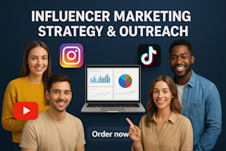 professional influencer marketing strategy, outreach, research campaign promo