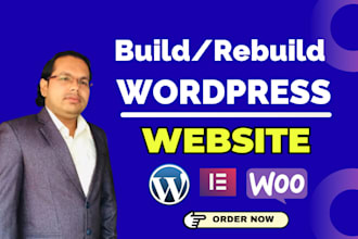 build or rebuild a wordpress website, business website