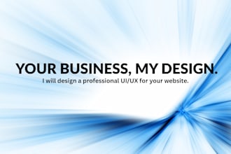 redesign and improve the UI UX of your existing website