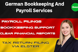 handle payroll management bookkeeping and tax return filing in germany