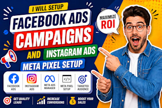 setup facebook ads campaigns, instagram ads, meta ads manager, meta pixel setup