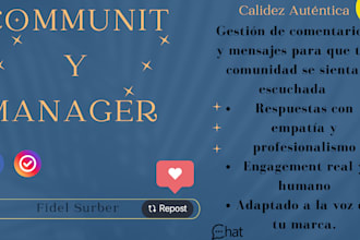 community manager con calidez auténtica