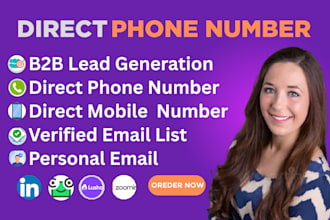 collect b2b leads direct phone cell phone mobile phone