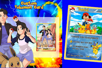draw custom pokemon tcg card pokemon trainer card yugioh illustration card game